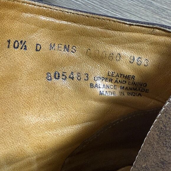 Stacy Adams Boots Men 10.5 Brockton Madison Brown Leather Cap Toe Ankle main image 4